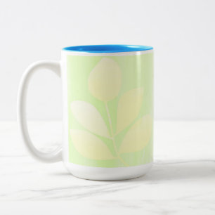 Tasse 2 Couleurs L'art abstrait feuille