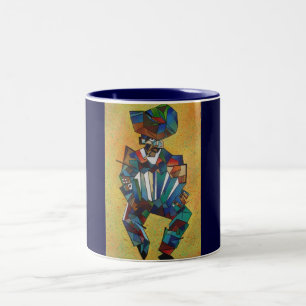 Tasse 2 Couleurs L'art cubiste accordioniste