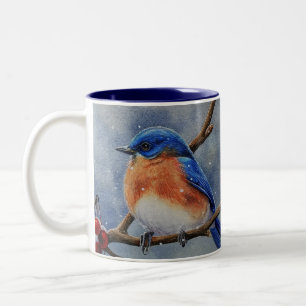 Tasse 2 Couleurs L'art de l'Est du bleuet et des baies de l'Est