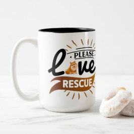 Tasse 2 Couleurs L'art du chien positif | Devis motivationnel