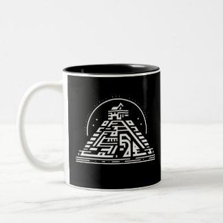 Tasse 2 Couleurs L'art tribal géométrique élégant