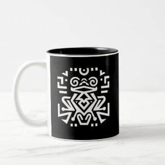 Tasse 2 Couleurs L'art tribal géométrique élégant