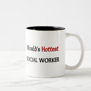 Tasse 2 Couleurs L'assistant social le plus chaud des mondes