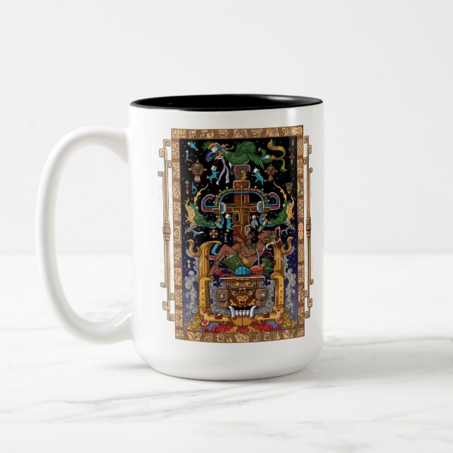 Tasse 2 Couleurs L'astronaute maya King Pakal (Gauche)