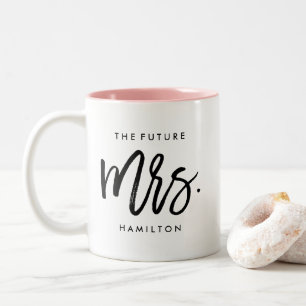 Tasse 2 Couleurs L'avenir Mme Fiançailles personnalisée