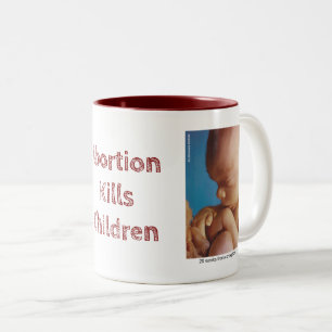 Tasse 2 Couleurs L'avortement tue des enfants