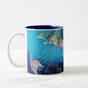 Tasse 2 Couleurs ldp PÈRE NOËL CATALINA Island - Californie - port