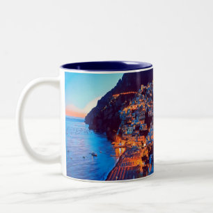 Tasse 2 Couleurs ldp POSITANO Côte Amalfi - coucher de soleil à l