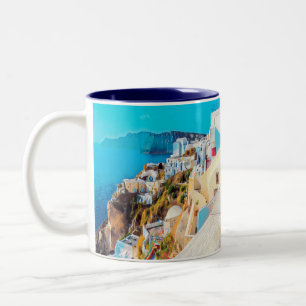 Tasse 2 Couleurs ldp SANTORINI - panorama -