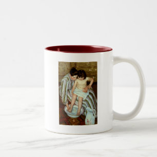 Tasse 2 Couleurs Le bain de l'enfant de Mary Cassatt (vers 1892)