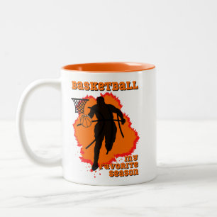Tasse 2 Couleurs Le Basket Est Ma Saison Préférée