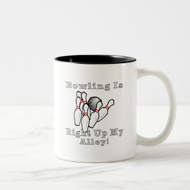 Tasse 2 Couleurs Le bowling est (Droit)