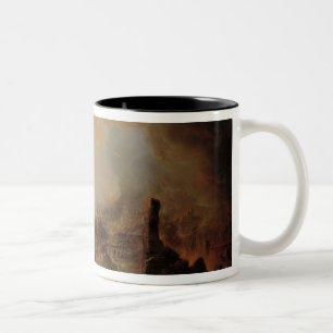 Tasse 2 Couleurs Le Burning de Moscou en 1812, 1854