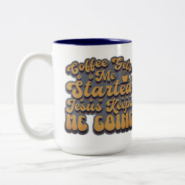 Tasse 2 Couleurs Le Café Me Fait Commencer