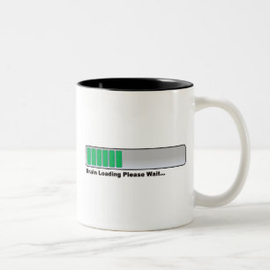 Tasse 2 Couleurs Le cerveau chargeant svp attendent…
