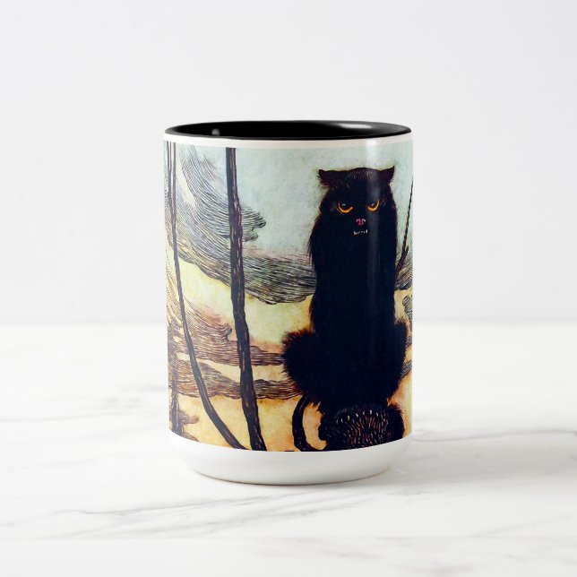 Tasse 2 Couleurs Le chat noir (Centre)