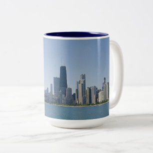 Tasse 2 Couleurs Le Chicago Skyline
