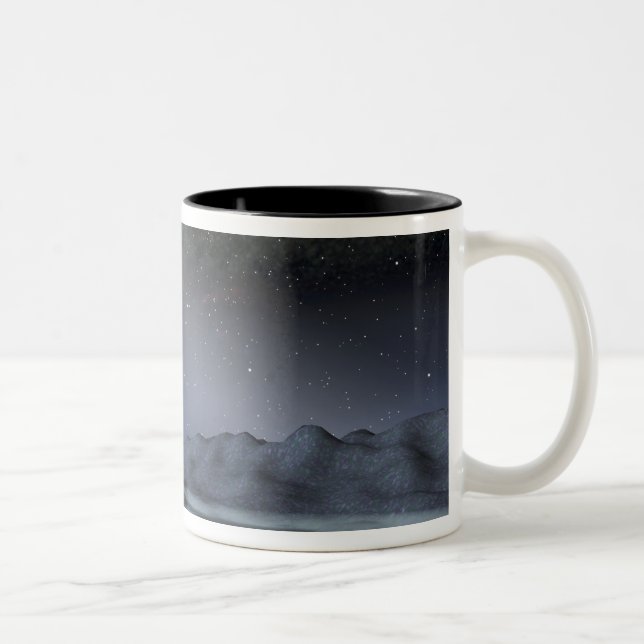 Tasse 2 Couleurs Le ciel nocturne d'une hypothétique planète alien  (Droit)