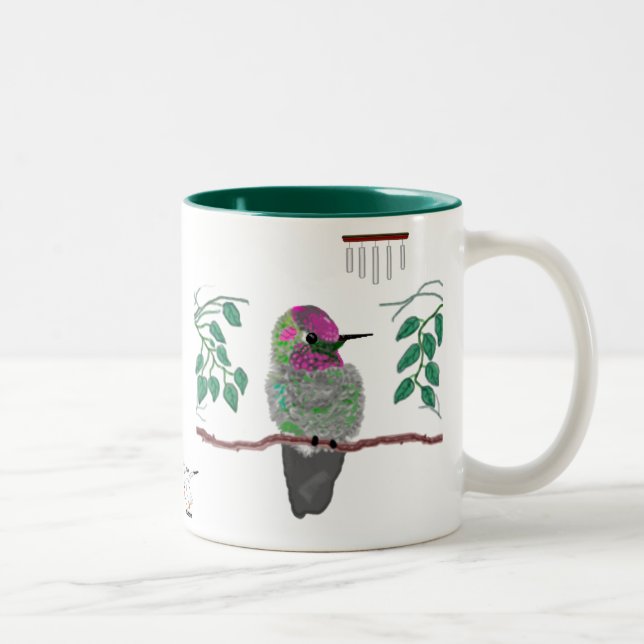 Tasse 2 Couleurs Le colibri d'Anna (Droit)