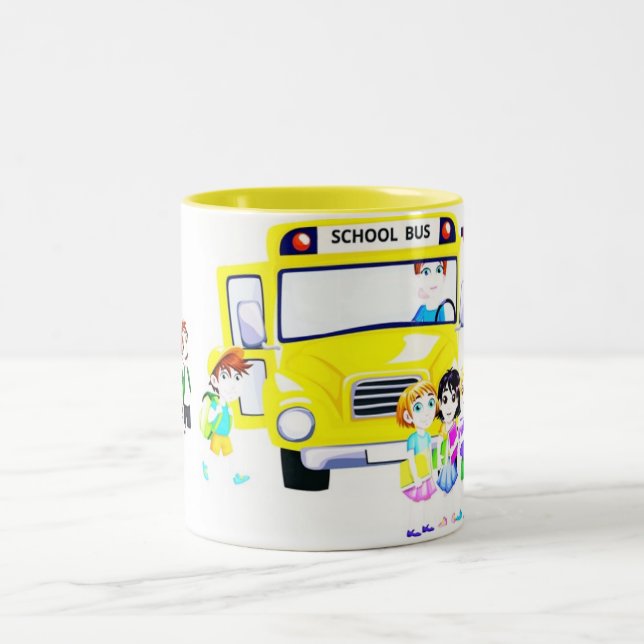 TASSE 2 COULEURS LE CONDUCTEUR TRÈS SPÉCIAL **BUS** (Centre)