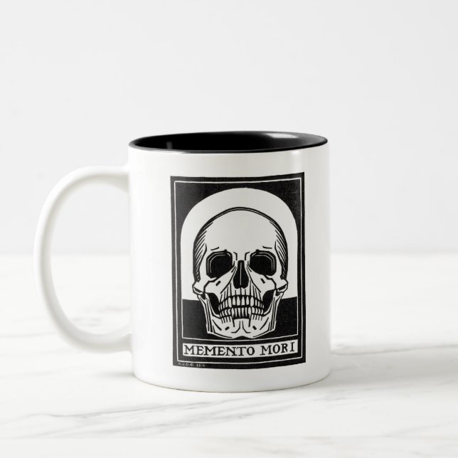 Tasse 2 Couleurs Le crâne Memento Mori (Gauche)