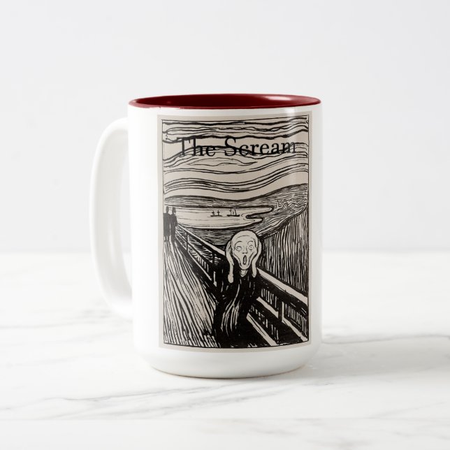 Tasse 2 Couleurs Le cri (Devant gauche)