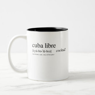 Tasse 2 Couleurs Le Cuba Libre - ou Rhum & Coca !