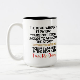 Tasse 2 Couleurs Le diable murmura dans mon oreille Life Inspiratio