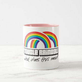 Tasse 2 Couleurs Le double arc-en-ciel, ce qui fait ce moyen ?