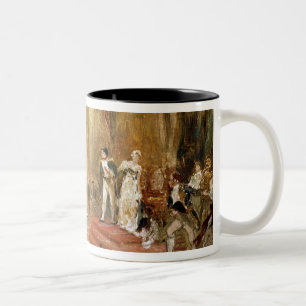 Tasse 2 Couleurs Le feu à l'ambassade autrichienne (huile sur la
