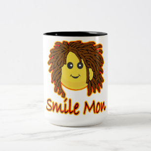 Tasse 2 Couleurs Le feu Rasta de lundi de sourire font face