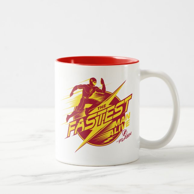 Tasse 2 Couleurs Le Flash | L'Homme Le Plus Rapide Vit (Droit)