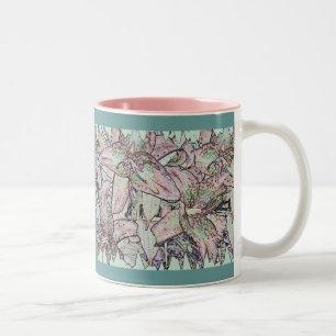 Tasse 2 Couleurs Le gazon étoilé se trouve dans la boue de crayon