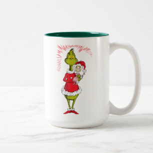 Tasse 2 Couleurs Le Grinch tient Cindy Lou Who
