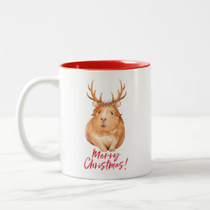 Tasse 2 Couleurs Le hamster deux de Noël a modifié la tonalité la