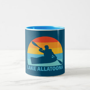 Tasse 2 Couleurs Le lac Allatoona Géorgie Kayak