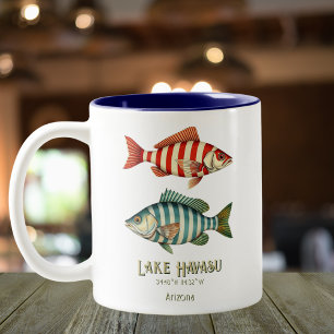 Tasse 2 Couleurs Le lac Havasu Arizona poisson nautique