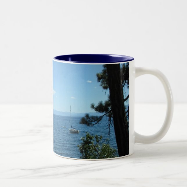 Tasse 2 Couleurs Le lac Tahoe (Droit)