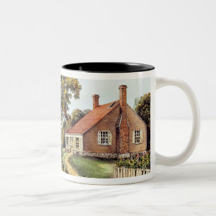 Tasse 2 Couleurs Le lieu de naissance de Washington à la crique de