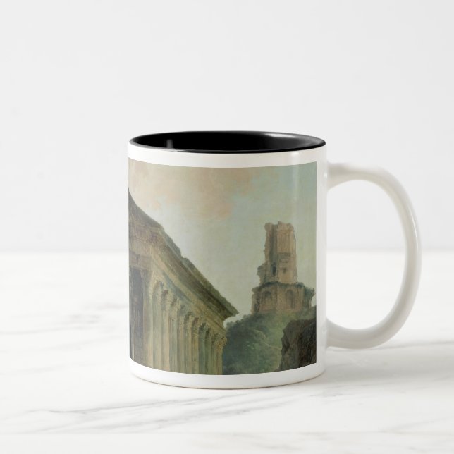 Tasse 2 Couleurs Le Maison Carree avec l'amphithéâtre (Droit)