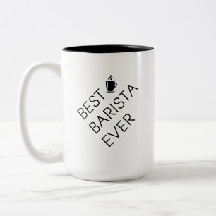 Tasse 2 Couleurs Le meilleur barman jamais. Cadeau de barman.