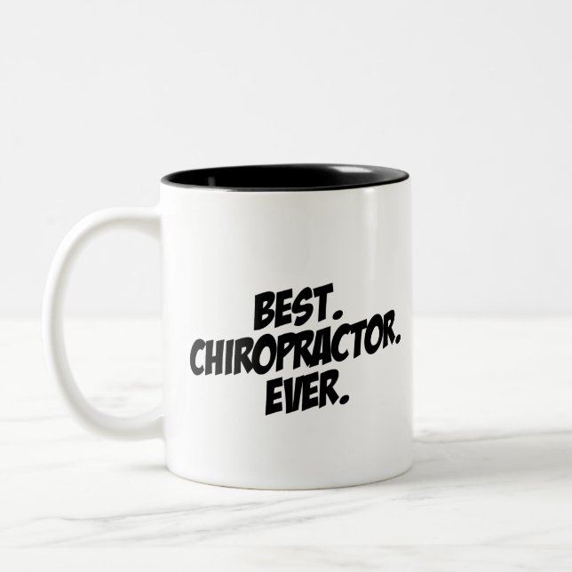 Tasse 2 Couleurs Le meilleur chiroprakteur jamais (Gauche)