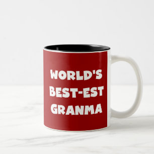 Tasse 2 Couleurs Le meilleur Granma noir et blanc du monde