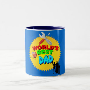 TASSE 2 COULEURS LE MEILLEUR PAPA DU MONDE