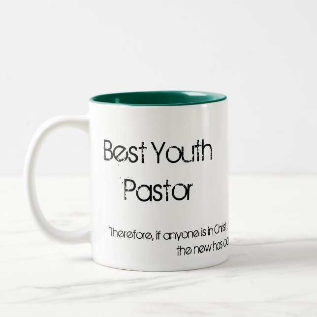 Tasse 2 Couleurs Le meilleur pasteur de la jeunesse (Gauche)