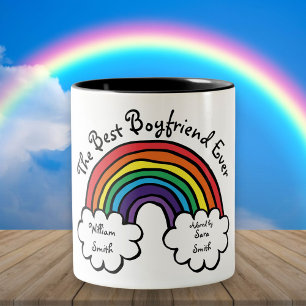 Tasse 2 Couleurs Le Meilleur Petit Ami Ever Rainbow