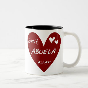 Tasse 2 Couleurs Le meilleurs T-shirts et cadeaux d'Abuela de coeur
