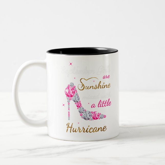 Tasse 2 Couleurs Le mois d'anniversaire de septembre, filles était (Gauche)