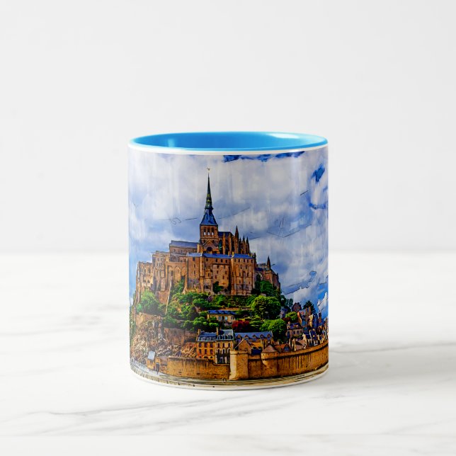 Tasse 2 Couleurs Le Mont Saint Michel (Centre)