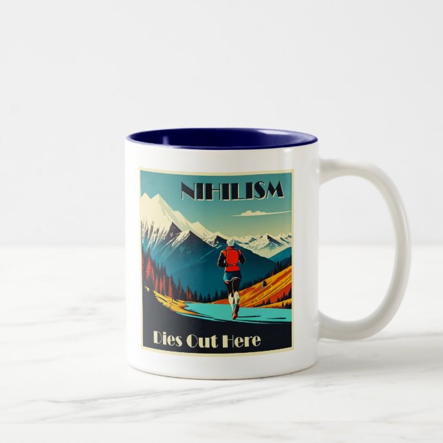 Tasse 2 Couleurs Le Nihilisme Décède Là Où Il Coule (Droit)